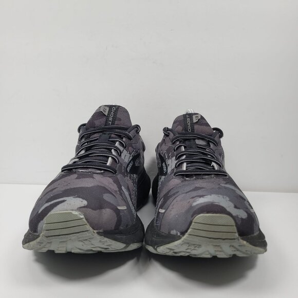 Brooks Ghost 13 Camo 2020 Men's Black Gray Running Shoes 12829 US Size 11.5 - Picture 3 of 9